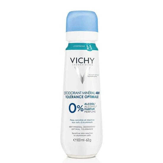 Vichy Ásványi dezodor spray Optimal Tolerance (48H Mineral Deodorant) 100 ml