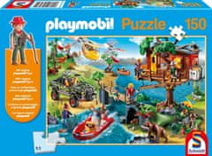 Schmidt Playmobil Treehouse puzzle 150 db + Playmobil figura