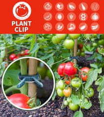 PrimePick Növényrögzítő csipeszek, hasznos és tartós bilincsek függőleges növekedéshez, kültéri vagy beltéri használatra, támogatás paradicsomnak, orchideáknak, rózsáknak, két méretben, (20 darab), ClampsGarden