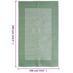 Vidaxl zöld PP kültéri szőnyeg 190x290 cm 316959
