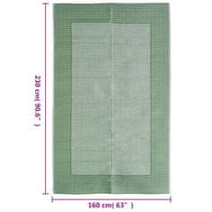 Vidaxl zöld PP kültéri szőnyeg 160x230 cm 316958