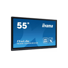 iiyama TE5512MIS-B3AG tartalomszolgáltató (signage) kijelző Kioszk formatervezés 139,7 cm (55") LCD Wi-Fi 400 cd/m² 4K Ultra HD Fekete Érintőképernyő Beépített processzor Android 8.0 18/7 (TE5512MIS-B3AG)