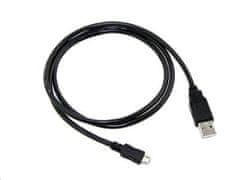 USB 2.0 AM/Micro kábel, 2m, fekete