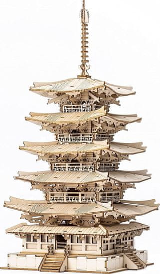 Robotime Rolife 3D fa puzzle Ötemeletes pagoda 275 db