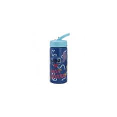Stor Műanyag palack kihúzható szívószállal Lilo & Stitch, 410ml, 75031