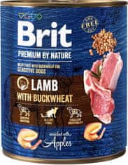 Brit Premium by Nature Dog Cons. - Bárányhús hajdinával 800 g