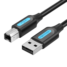 Vention USB 2.0 A - USB-B nyomtató kábel 10m fekete (COQBL) (COQBL)