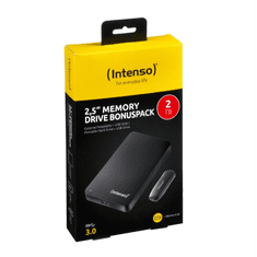 Intenso 2TB Memory Drive 2.5" külső winchester + 32GB pen drive fekete (6023880) (int6023880)