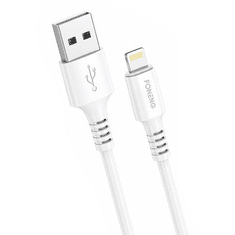 Foneng X85 USB-A - Lightning 3A töltőkábel 1m fehér (X85 iPhone)