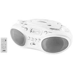 JVC RD-E661W-DAB hordozható CD-s rádiómagnó fehér (RD-E661W-DAB)