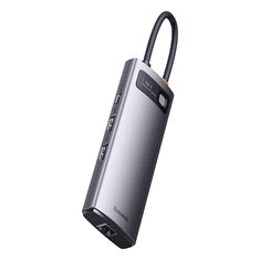 BASEUS Metal Gleam Series 7 az 1-ben hub USB-C - 3x USB 3.0 HDMI USB-C PD VGA Ethernet RJ45 (WKWG040013) (WKWG040013)