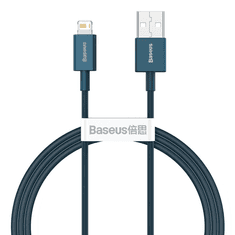 BASEUS Superior USB töltőkábel, 2,4 A, 1 m, kék (CALYS-A03) (CALYS-A03)