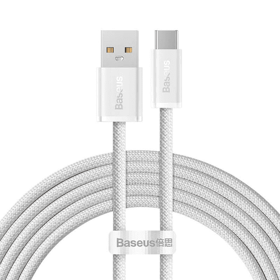 BASEUS Dynamic Series USB – USB-C kábel 100W 2m fehér (CALD000702) (CALD000702)