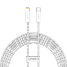 BASEUS Dynamic USB-C-Lightning kábel, 20W, 2 m (fehér) (CALD000102)
