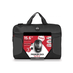 Port Designs Notebook táska vezeték nélküli egérrel 501873, PREMIUM PACK : Laptop case & wireless mouse 14/15.6" (501873)