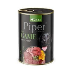 Piper ADULT 400g konzerv felnőtt kutyáknak vadhússal és tökkel