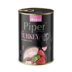 Piper ADULT 400g konzerv felnőtt kutyáknak pulyka és brokkoli