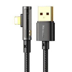 Mcdodo Prism USB-A - Lightning (derékszögben hajlított) kábel 1.2m (CA-3510) (CA-3510)