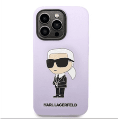Karl Lagerfeld Liquid Ikonik NFT Apple iPhone 14 Pro szilikon hátlap tok lila (KLHCP14LSNIKBCU) (KLHCP14LSNIKBCU)