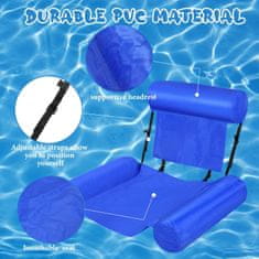 Netscroll Felfújható vízi szék, ideális a vízben való pihenésre olvasás vagy mobiltelefon használata közben. Fej-, váll- és karoknak is támaszt nyújt, kellemes lebegés érzetet kínálva. CoolChair