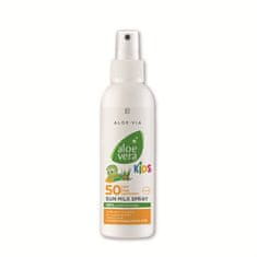 Naptej spray-ben Aloe Vera Kids SPF 50 (Sun Milk Spray) 150 ml