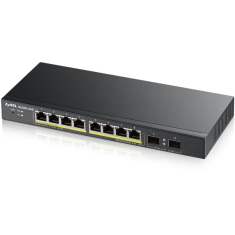 Zyxel GS1900-10HP Vezérelt L2 Gigabit Ethernet (10/100/1000) Ethernet-áramellátás (PoE) támogatása 1U Fekete (GS1900-10HP-EU0101F)