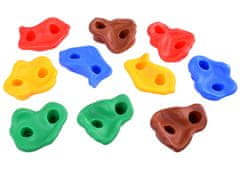 RAMIZ Műanyag színes mászókövek - 10 darab