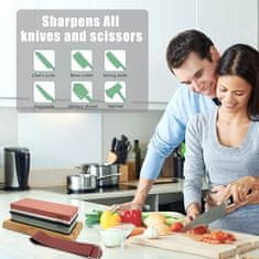 HOME & MARKER® Minőségi késélező fenőkő készlet, egyszerű késélezés kiváló minőségű élőző kő segítségével (5 db-os készlet) | SHARPRO
