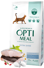 OptiMeal száraz macskaeledel tőkehallal 1,5 kg