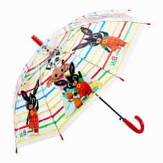 Bing fél automata gyerek átlátszó esernyő 76 cm