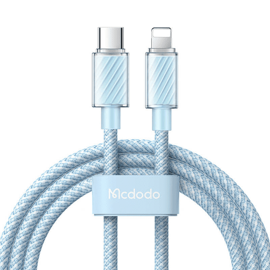 Mcdodo CA-3664 USB-C apa - Lightning apa 2.0 Adat és töltő kábel - Kék (2m) (CA-3664)