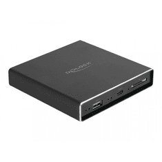 DELOCK 42618 2.5" USB 3.0 Külső HDD/SSD ház - Fekete (42618)