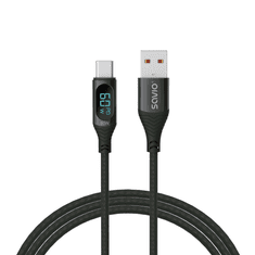 SAVIO CL-172 USB-A apa - USB-C apa 2.0 Adat és töltőkábel (1m) (CL-172)