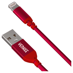 Yenkee USB 2.0 apa - Lightning apa Adat- és töltőkábel 1m - Piros (YCU 611 RD)