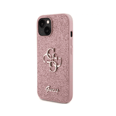 Guess Glitter Script Big 4G Apple iPhone 15 Tok - Rózsaszín (GUHCP15SHG4SGP)