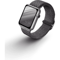 UNIQ Aspen Apple Watch S3/4/5/6/7 Fonott szíj 38/40 mm - Szürke (UNIQ-40MM-ASPGRY)