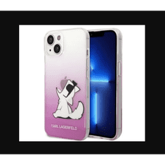 Karl Lagerfeld Apple iPhone 14 Plus Hátlapvédő Tok - Rózsaszín (KLHCP14MCFNRCPI)