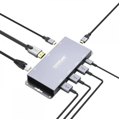 Vivolink VLUSBCHUB2 hálózati csatlakozó USB 3.2 Gen 2 (3.1 Gen 2) Type-C 10000 Mbit/s Szürke (W127022550)