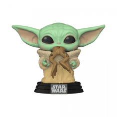 TM Toys Funko Pop Star Wars Mandalorian - Baby Yoda békával figura (FNK49932)