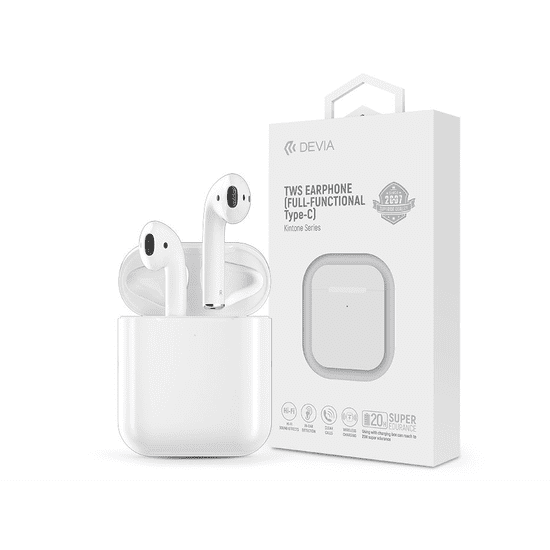 Devia Kintone Series TWS Wireless Headset - Fehér (ST102057)