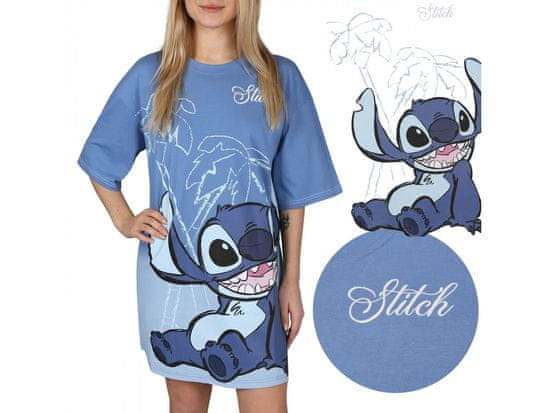 sarcia.eu Stitch Disney Kék, női hálóing, pamut hálóing