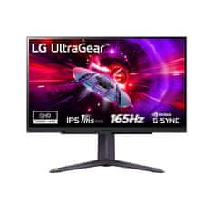 LG Ultragear 27GR75Q-B.AEU Monitor 27inch 2560x1440 IPS 165Hz 1ms Fekete