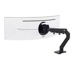 Ergotron HX asztali monitorkar HD Pivot (matt fekete), asztali kar ívelt monitorokhoz 49"-ig fekete színben