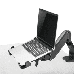 Maclean MC-836 11"-17" Notebook / Laptop tartó Asztali monitor állványhoz - Fekete (MC-836)