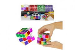 Teddies Kocka összecsukható puzzle műanyag csillogó 6,5x6,5cm