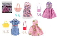 Teddies Ruha/baba ruha kiegészítőkkel szövet/műanyag keverék zsákban 21x21cm