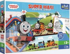 Trefl Puzzle Thomas a tankmotor és barátai Super Maxi 24 darab - kétoldalas