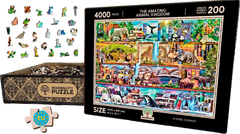 Wooden city fa puzzle Amazing Animal Kingdom 4000 darab