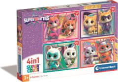 Clementoni Puzzle Supercats 4in1 (12+16+20+24 darab)