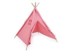 Tipi sátor 80x80x95 cm - rózsaszín közepes méretű